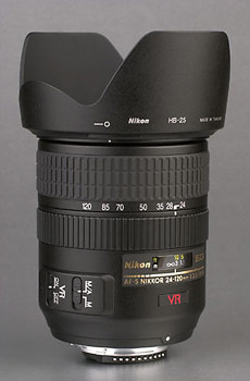 Lens with hood